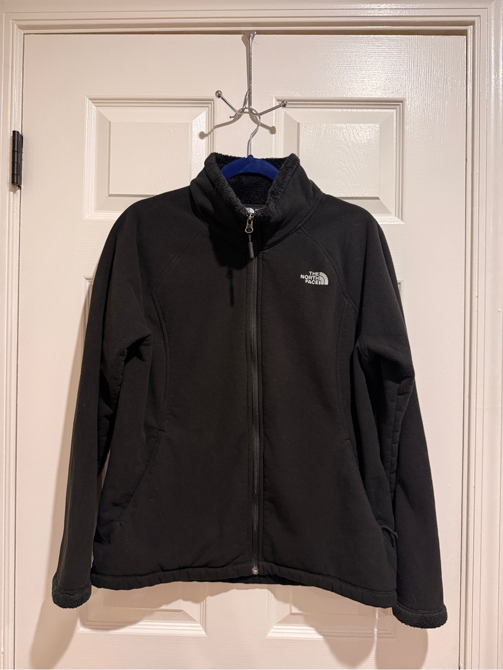 The North Face Black Teddy Fleece Zip Jacket L